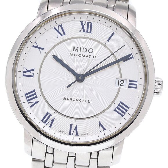 MIDO Baroncelli Date Silver Dial Automatic Men's Watch - Picture 1 of 6